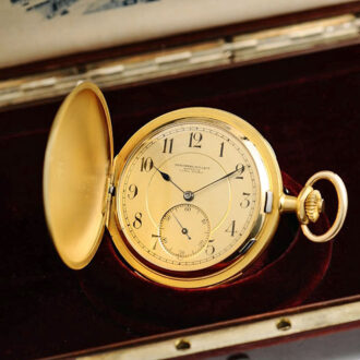 Swiss hunting cased minute repeating pocket watch Circa 1910