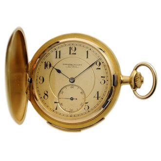 Swiss hunting cased minute repeating pocket watch Circa 1910
