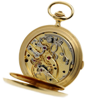 Fine Swiss 18K gold lever chronograph watch Circa 1920