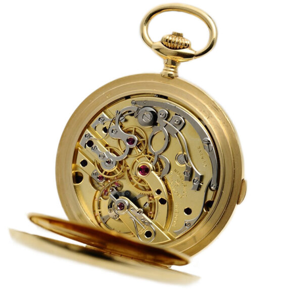 Fine Swiss 18K gold lever chronograph watch Circa 1920 Fine Swiss 18K gold lever chronograph watch Circa 1920