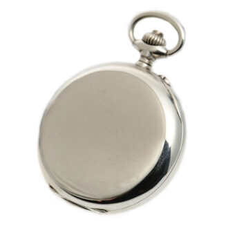 Swiss silver open faced lever chronograph watch Circa 1920