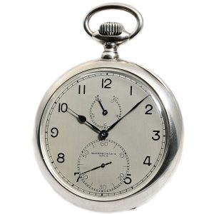 Swiss silver deck watch with 32h power reserve Circa 1945