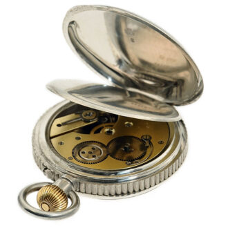 Swiss heavy open faced silver deck watch Circa 1910
