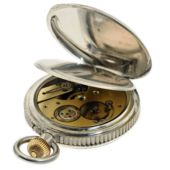 Swiss heavy open faced silver deck watch Circa 1910 Swiss heavy open faced silver deck watch Circa 1910