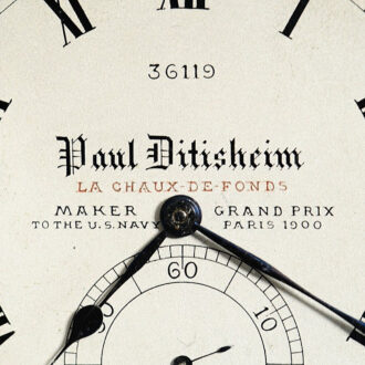 Swiss heavy open faced silver deck watch Circa 1910