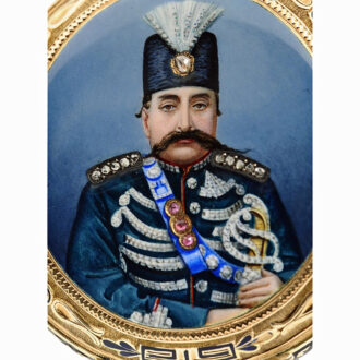 Swiss repeater with a portrait of the Shah of Persia Circa 1905