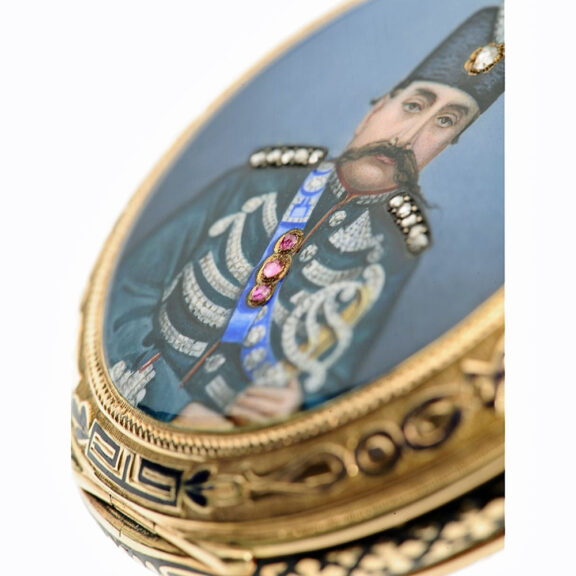 Swiss repeater with a portrait of the Shah of Persia Circa 1905 Swiss repeater with a portrait of the Shah of Persia Circa 1905