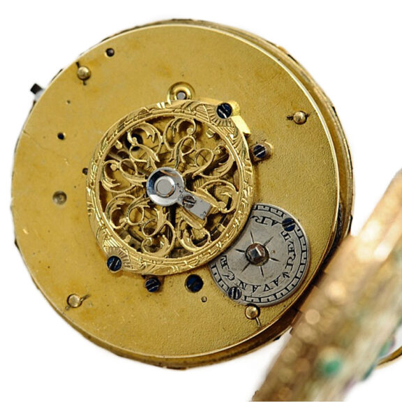 Swiss decorative 18K gold verge pocket watch Circa 1821 Swiss decorative 18K gold verge pocket watch Circa 1821