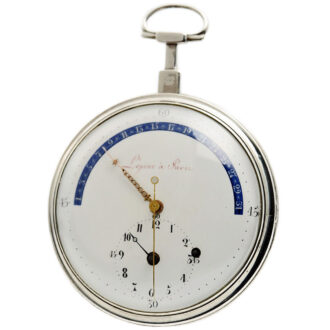 Rare French pocket watch with regulator dial and date Circa 1810