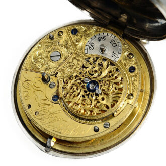 Rare American pair-cased verge pocket watch Circa 1790