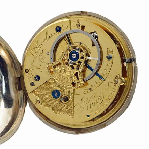 English silver pocket watch with rack lever escapement Circa 1795 English silver pocket watch with rack lever escapement Circa 1795