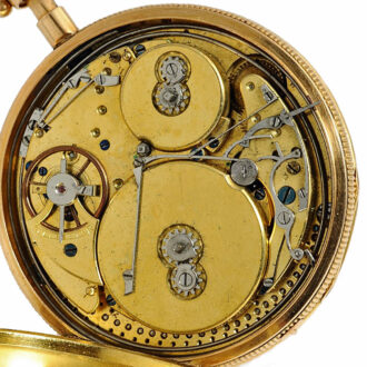Swiss gold quarter repeating musical watch Circa 1810