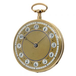 Swiss rose gold quarter repeating musical watch Circa 1830