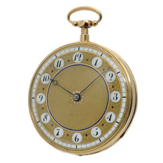 Swiss rose gold quarter repeating musical watch Circa 1830