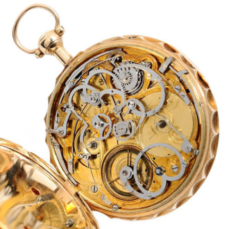 Rare Swiss self strike quarter repeating pocket watch Circa 1810