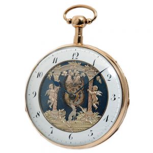 French quarter repeating skeletonized automaton Circa 1820