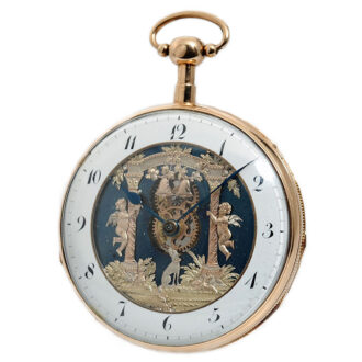 French quarter repeating skeletonized automaton Circa 1820