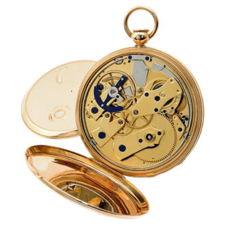 Swiss repeating pocket watch with date indicator Circa 1820