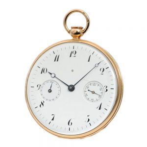 Swiss repeating pocket watch with date indicator Circa 1820