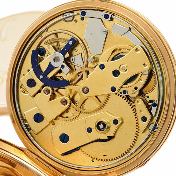 Swiss repeating pocket watch with date indicator Circa 1820 Swiss repeating pocket watch with date indicator Circa 1820