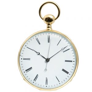 Swiss repeating watch with stoppable centre seconds Circa 1830