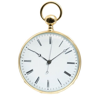 Swiss repeating watch with stoppable centre seconds Circa 1830