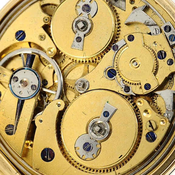 Swiss repeating watch with stoppable centre seconds Circa 1830 Swiss repeating watch with stoppable centre seconds Circa 1830