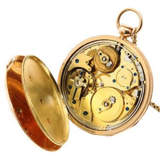 Swiss independent centre seconds cylinder watch Circa 1820