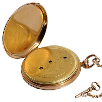 Swiss independent centre seconds cylinder watch Circa 1820