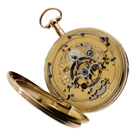 Swiss 18K rose gold quarter repeating pocket watch Circa 1790 Swiss 18K rose gold quarter repeating pocket watch Circa 1790