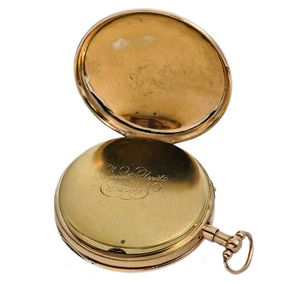 Swiss 18K rose gold quarter repeating pocket watch Circa 1790 Swiss 18K rose gold quarter repeating pocket watch Circa 1790