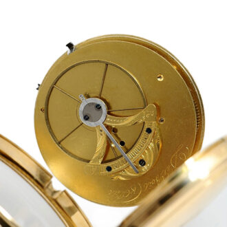 Swiss gold watch with rare Debaufré escapement Circa 1830