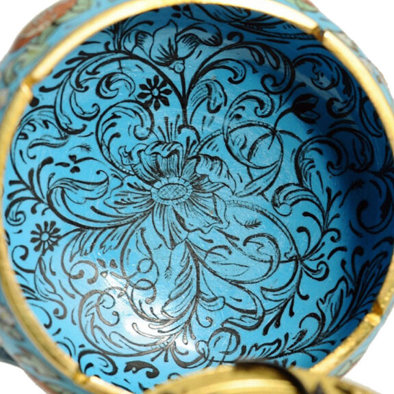 French one-handed miniature gold enamel watch Circa 1600 French one-handed miniature gold enamel watch Circa 1600