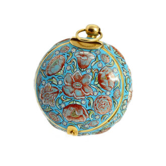 French one-handed miniature gold enamel watch Circa 1600