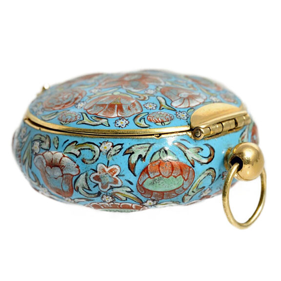 French one-handed miniature gold enamel watch Circa 1600 French one-handed miniature gold enamel watch Circa 1600