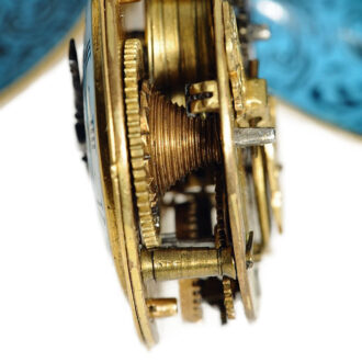 French one-handed miniature gold enamel watch Circa 1600