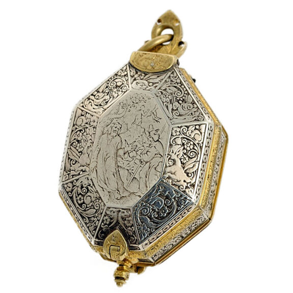 English octagonal Renaissance pendant watch Circa 1620 English octagonal Renaissance pendant watch Circa 1620
