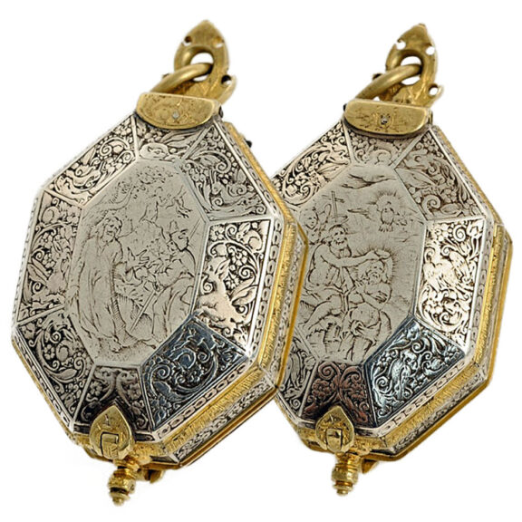 English octagonal Renaissance pendant watch Circa 1620