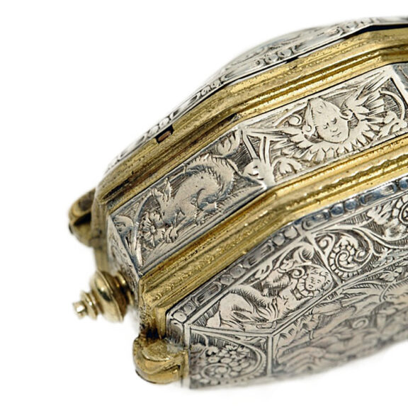 Extremely rare French octagonal-shaped watch Circa 1630 Extremely rare French octagonal-shaped watch Circa 1630