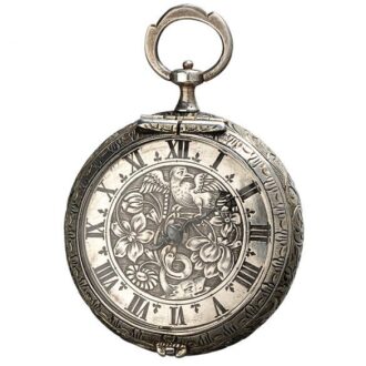 Early French silver verge pendant pocket watch Circa 1675