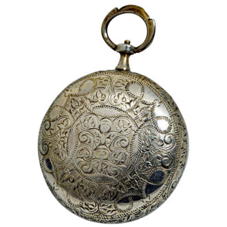 Early French silver verge pendant pocket watch Circa 1675