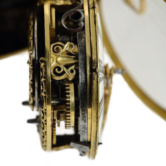 English gold double cased enamel verge watch Circa 1687