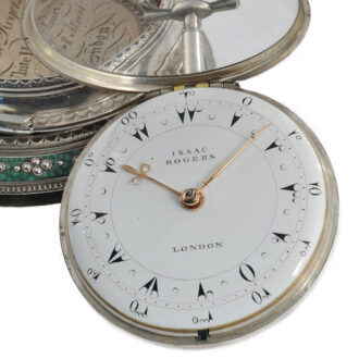 English silver watch in triple case for Ottoman market Circa 1815