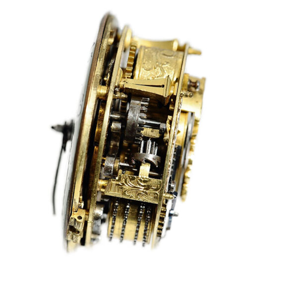 Rare French silver coach clock with alarm Circa 1705 Rare French silver coach clock with alarm Circa 1705