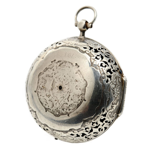 Rare French silver coach clock with alarm Circa 1705 Rare French silver coach clock with alarm Circa 1705