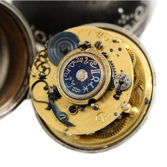 Swiss pair-cased verge pocket watch with alarm Circa 1685