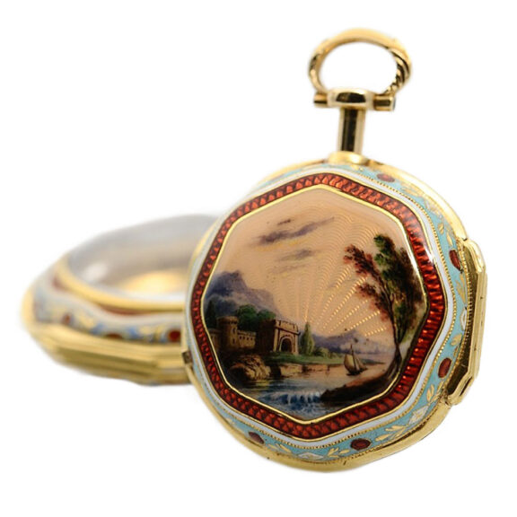 English gold enamel watch for Ottoman market Circa 1817 English gold enamel watch for Ottoman market Circa 1817