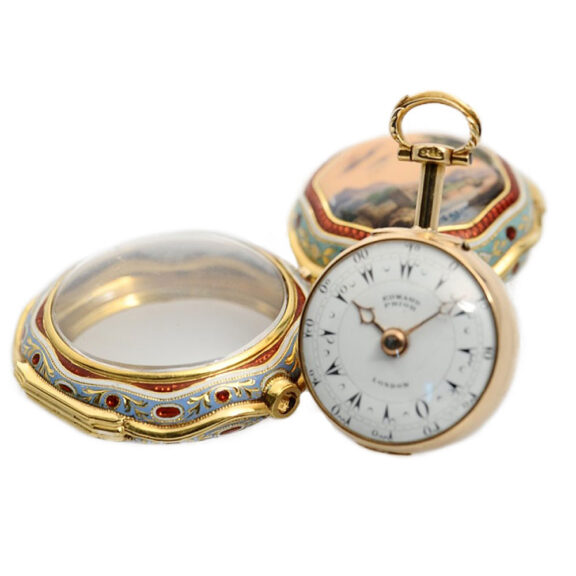 English gold enamel watch for Ottoman market Circa 1817 English gold enamel watch for Ottoman market Circa 1817