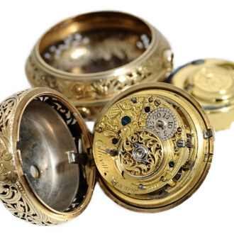 English silver half quarter repeating pocket watch Circa 1768
