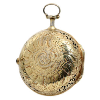 English silver half quarter repeating pocket watch Circa 1768